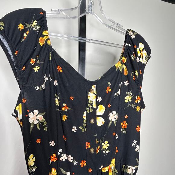 No Boundaries Junior Dress- size 11-13 juniors-high low soft fabric floral - Picture 5 of 5